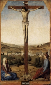 A. da Messina (secolo XV). Crocifissione. Nationa Gallery. Londra